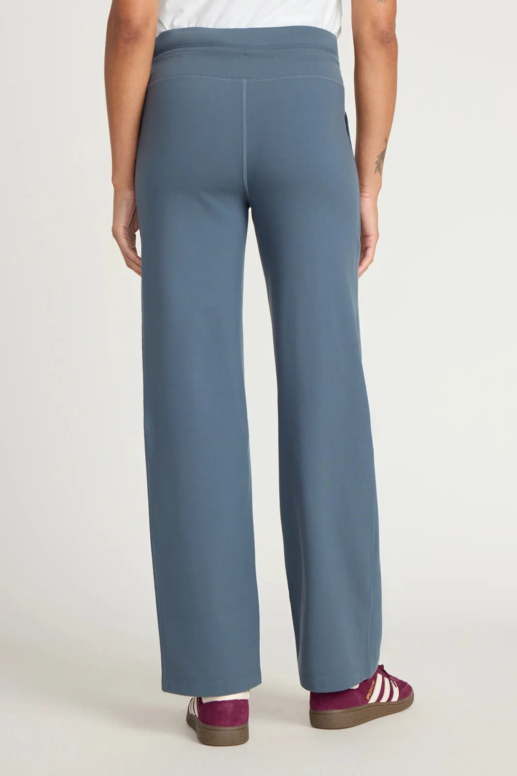 The Warm Stretch GRS Certified Recycled Poly Straight Leg Pant - Bluish Grey sold by Mondetta product image thumbnail 3