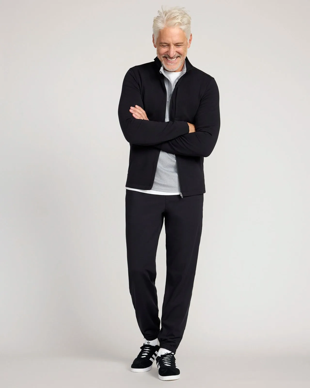 The Active GRS Certified Recycled Poly 29" Stretch Jogger - Black sold by Mondetta