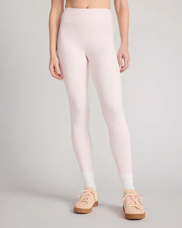 The Active GRS Certified Recycled Nylon Interlock Basic Legging - Crystal Pink sold by Mondetta