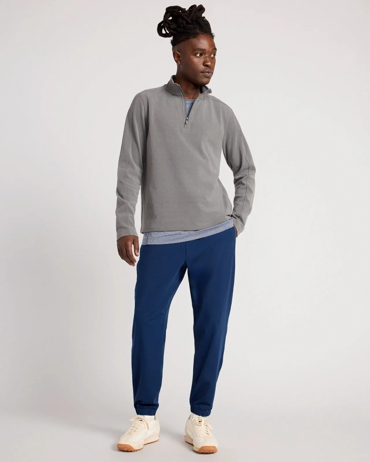 The Active GRS Certified Recycled Poly 29" Stretch Jogger - Dark Denim sold by Mondetta product image thumbnail 2