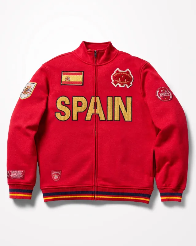 The Pitch World Jacket - Pitch Red/Spain made by Mondetta