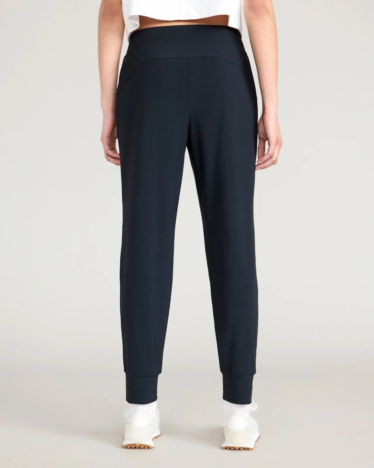 The Soft Stretch GRS Certified Recycled Nylon Carrot Leg Jogger - Black sold by Mondetta product image thumbnail 4