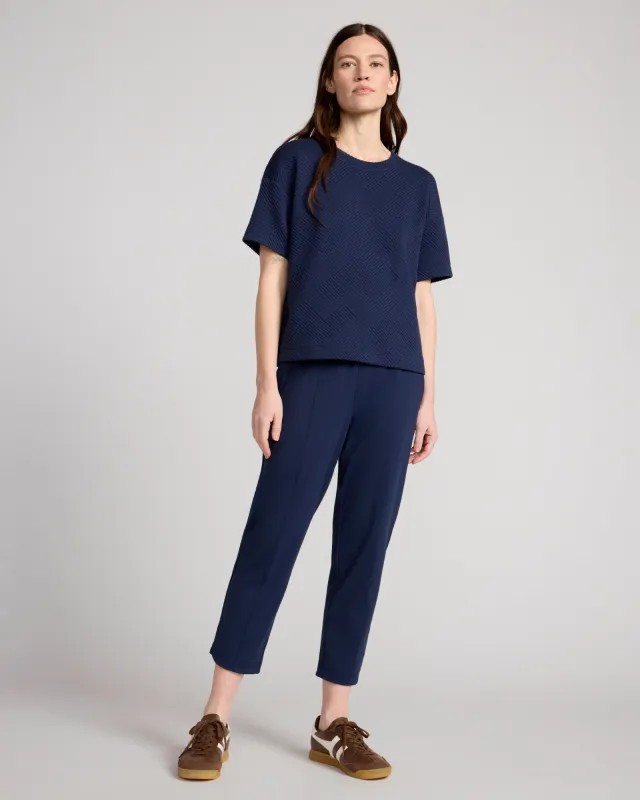 The Soft Stretch Weekend Pant - Navy Blazer made by Mondetta