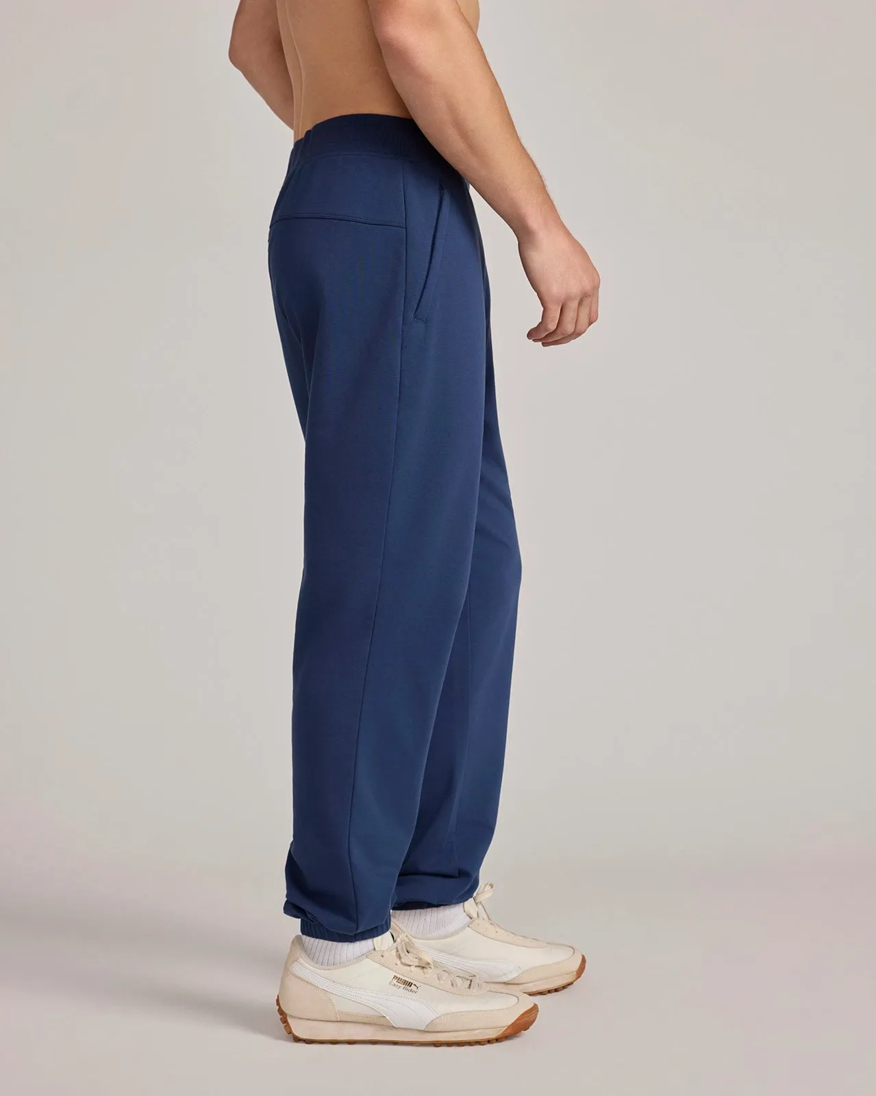 The Soft Terry Organic Cotton Jogger - Dress Blues sold by Mondetta product image thumbnail 3