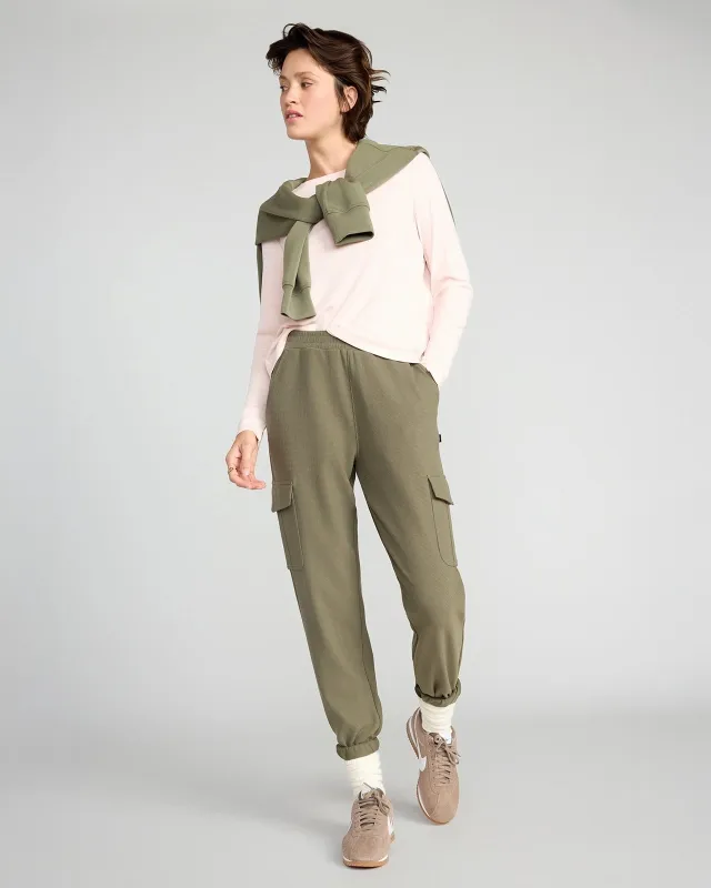 The Soft Ribbed Long Sleeve - Light Pink made by Mondetta