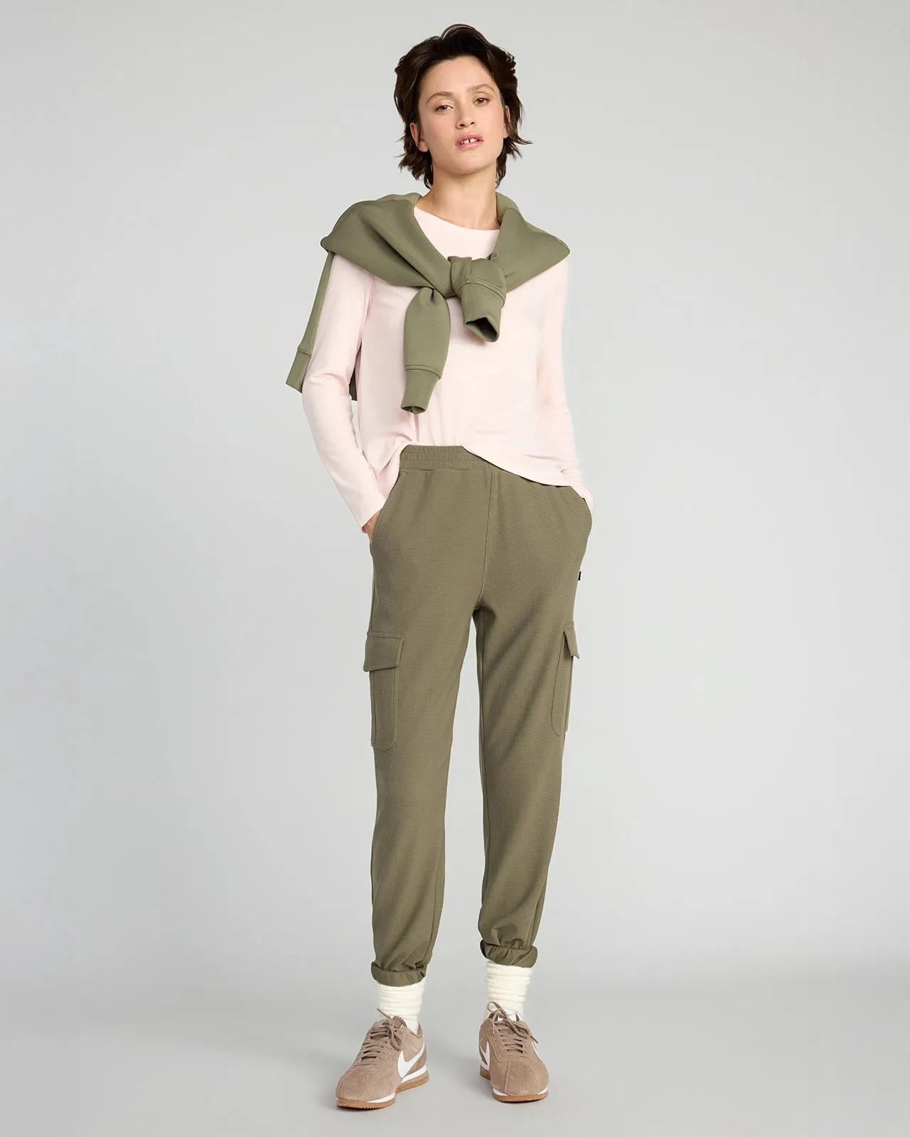 The Soft Ribbed Long Sleeve - Light Pink sold by Mondetta product image thumbnail 5