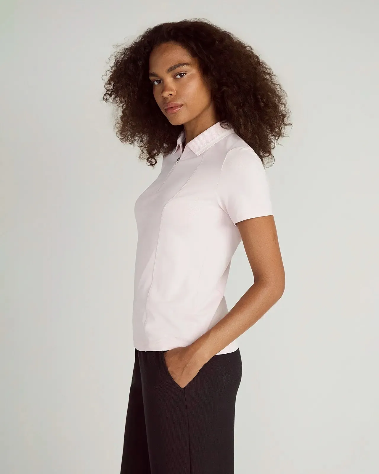 The Stretch Pique Polo - Potpourri Pink sold by Mondetta product image thumbnail 3