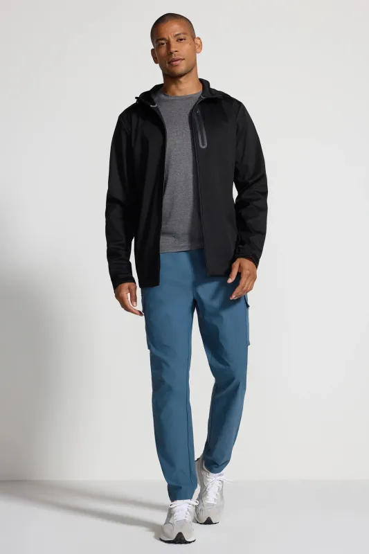 The Men's Wind Water-Resistant Jacket - Black made by Mondetta