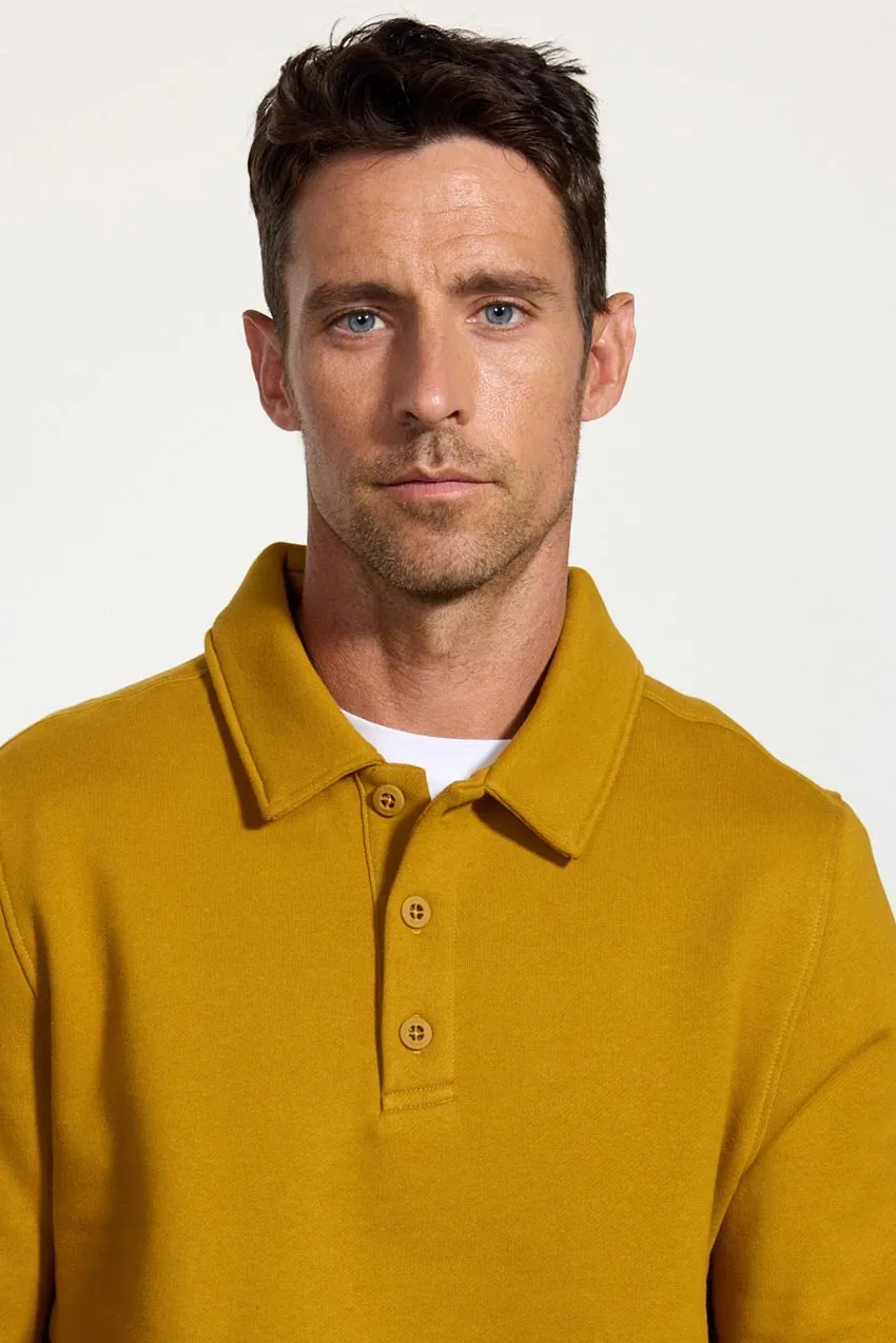 Comfort Men's Fleece Polo - Old Gold sold by MPG product image thumbnail 4