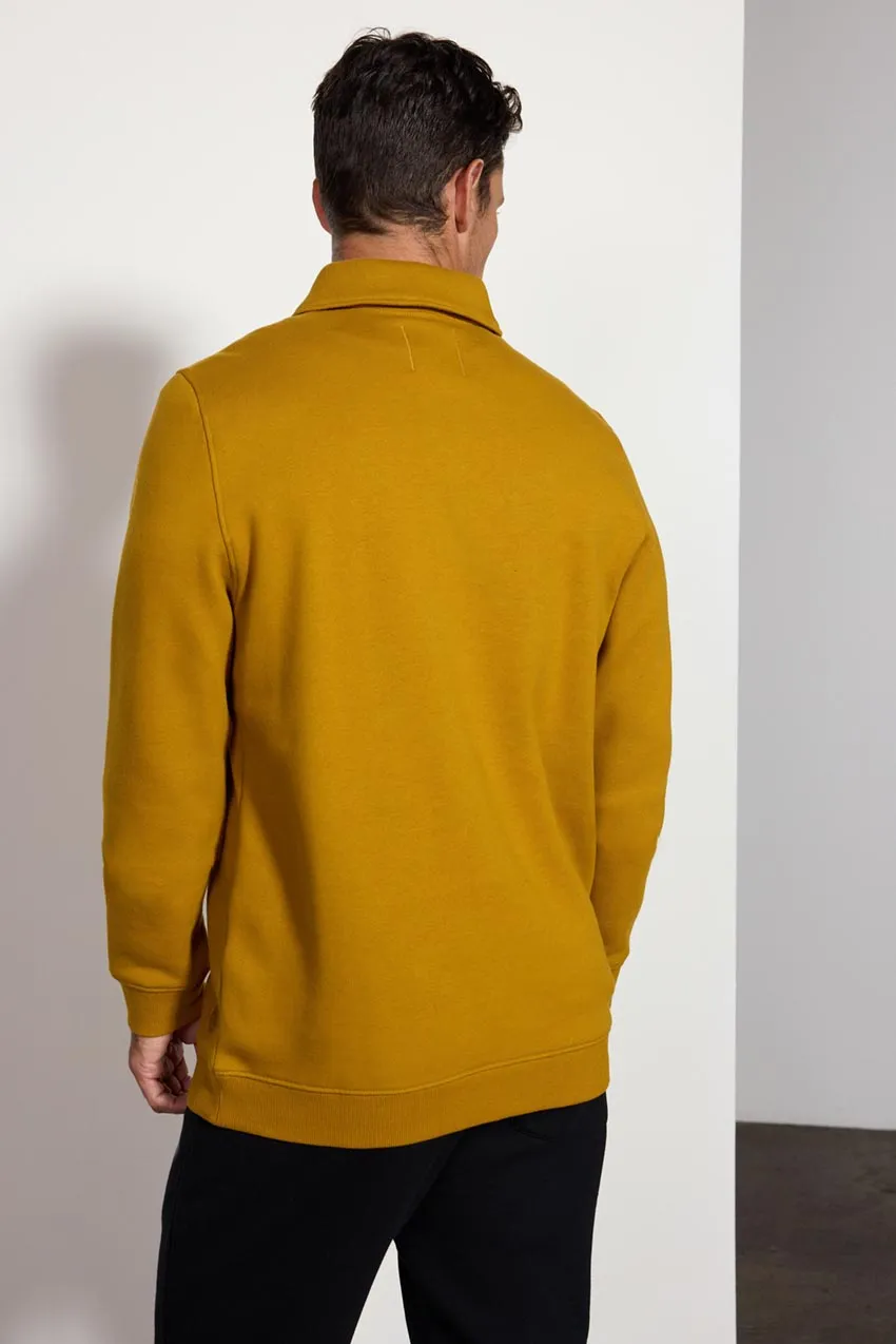 Comfort Men's Fleece Polo - Old Gold sold by MPG product image thumbnail 3