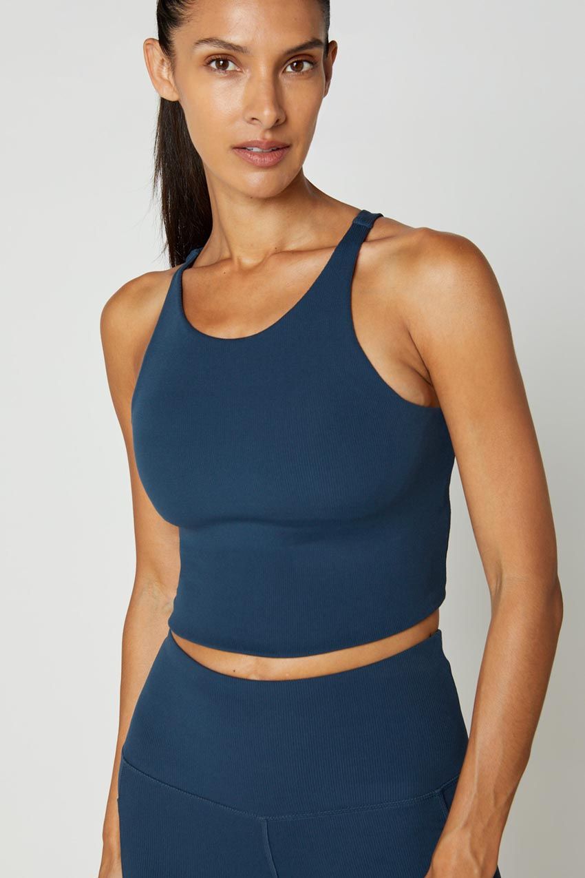 Serena Recycled High-Neck Ribbed Medium Support Sports Bra sold by MPG product image thumbnail 5