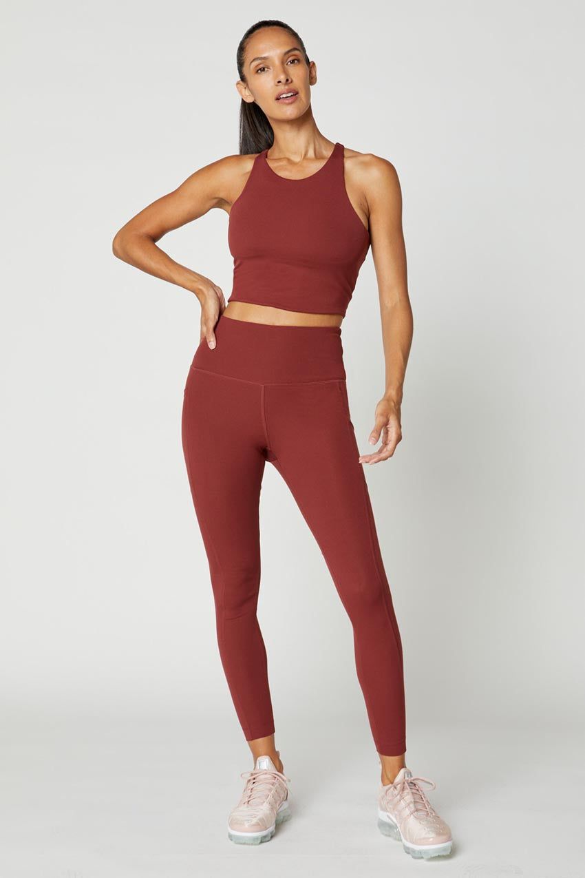 Serena Recycled High-Neck Ribbed Medium Support Sports Bra sold by MPG product image thumbnail 3