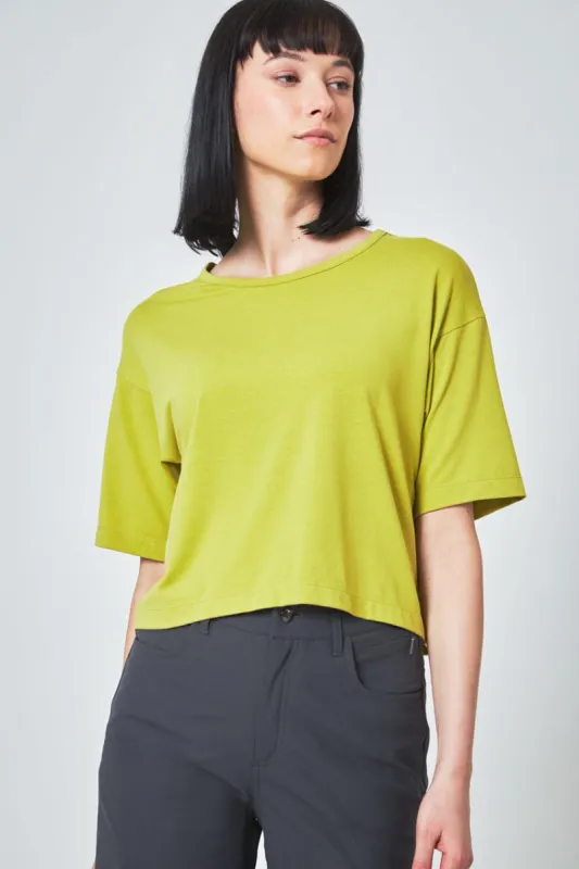 Expression Relaxed Fit Cropped Short Sleeve T-Shirt sold by MPG