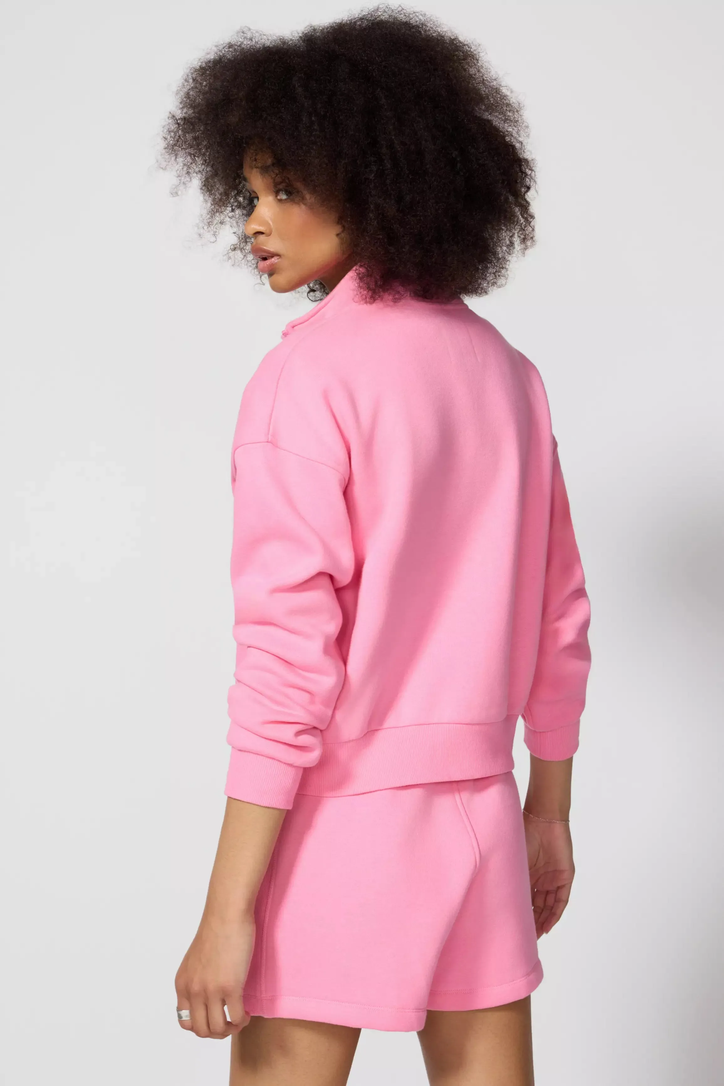 The Comfort Women’s 1/4 Zip Cropped Sweatshirt sold by MPG product image thumbnail 4