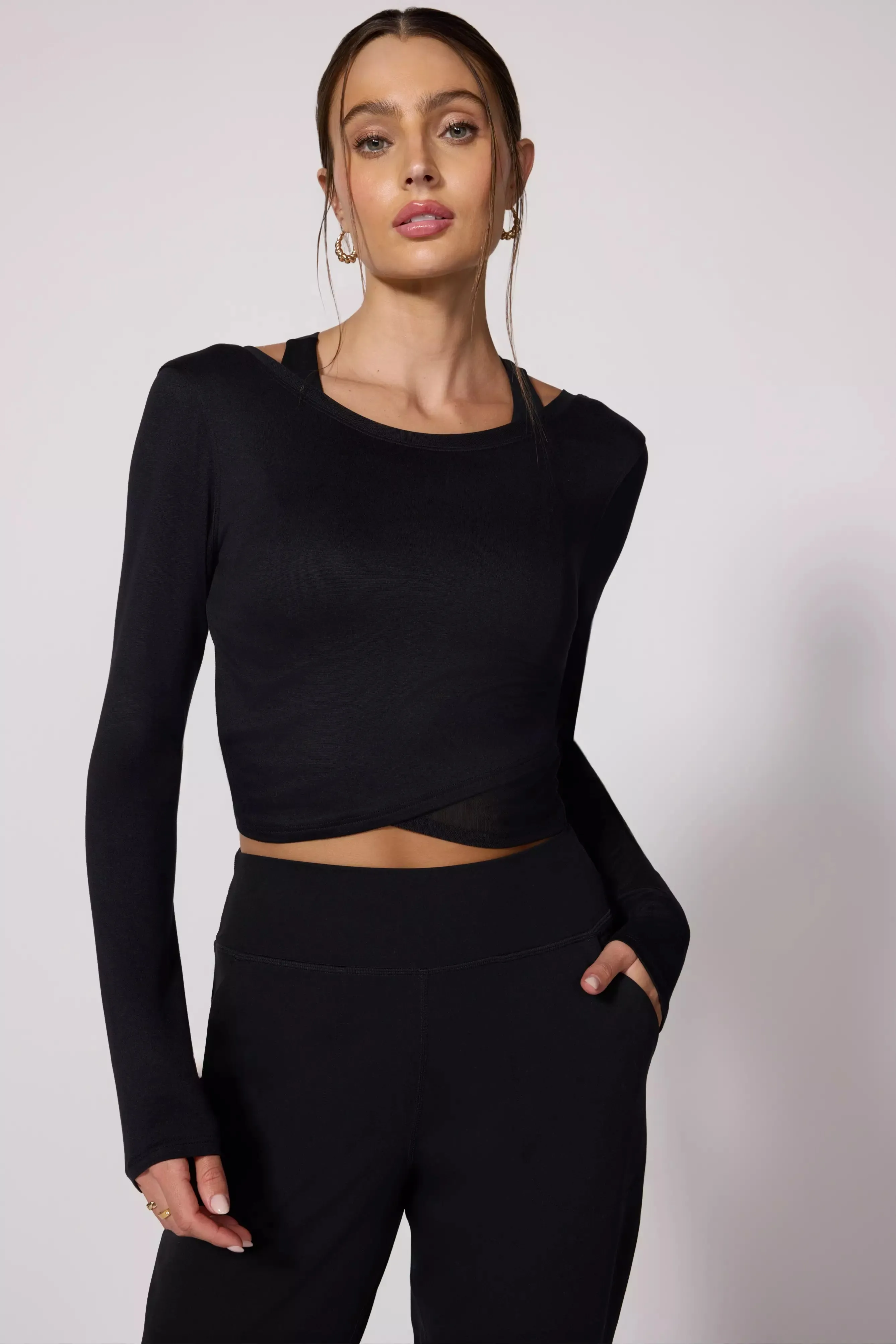 Pace Wrap Long Sleeve T-Shirt with Mesh sold by MPG product image thumbnail 4