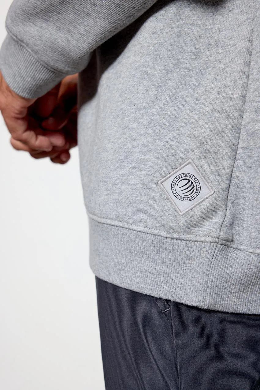 Comfort Men's Fleece Polo - Htr Concrete sold by MPG product image thumbnail 4