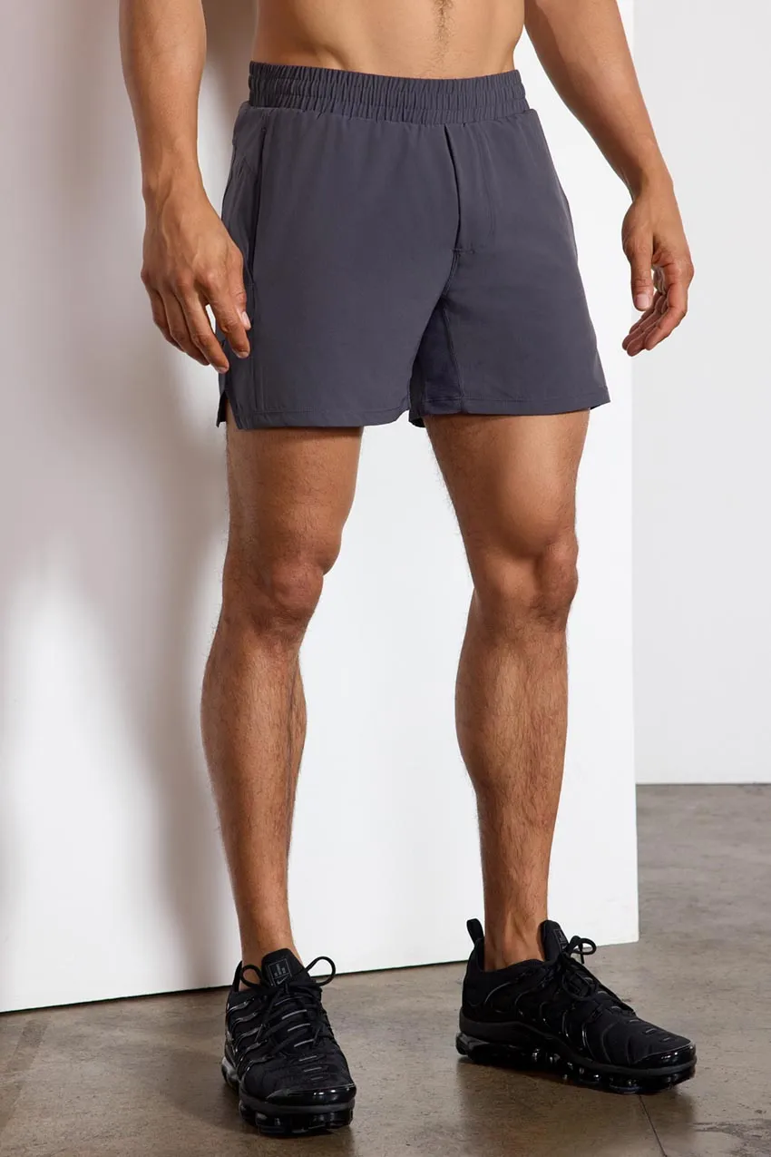 Stride Swim / Sweat Short with Liner - 5" - Asphalt/Persimmon sold by MPG product image thumbnail 2
