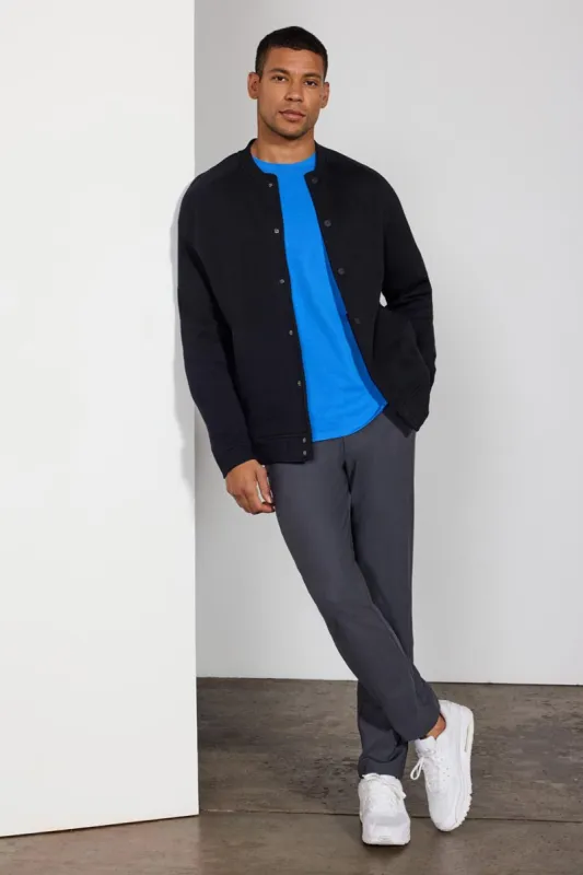 Comfort Men's Fleece Bomber Jacket - Black made by MPG
