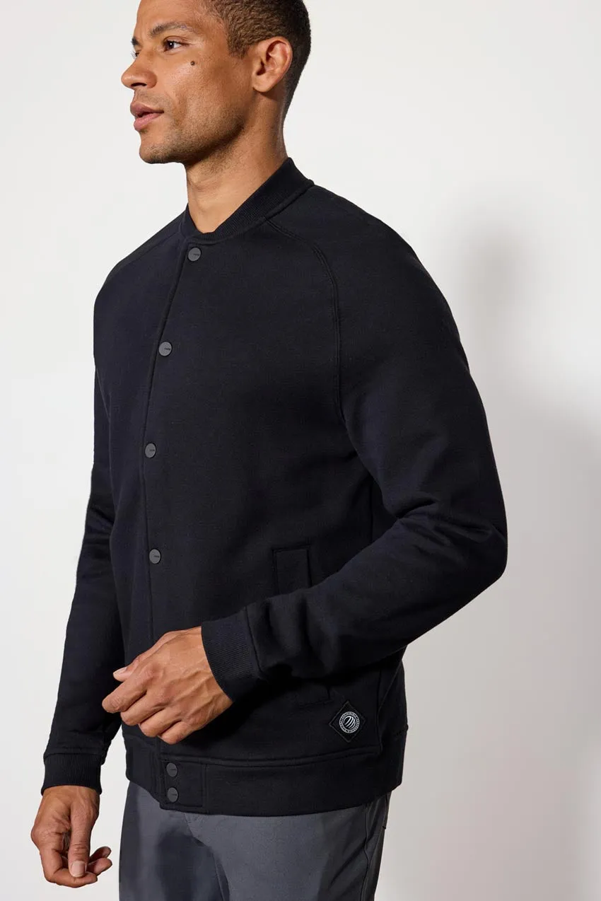 Comfort Men's Fleece Bomber Jacket - Black sold by MPG product image thumbnail 3