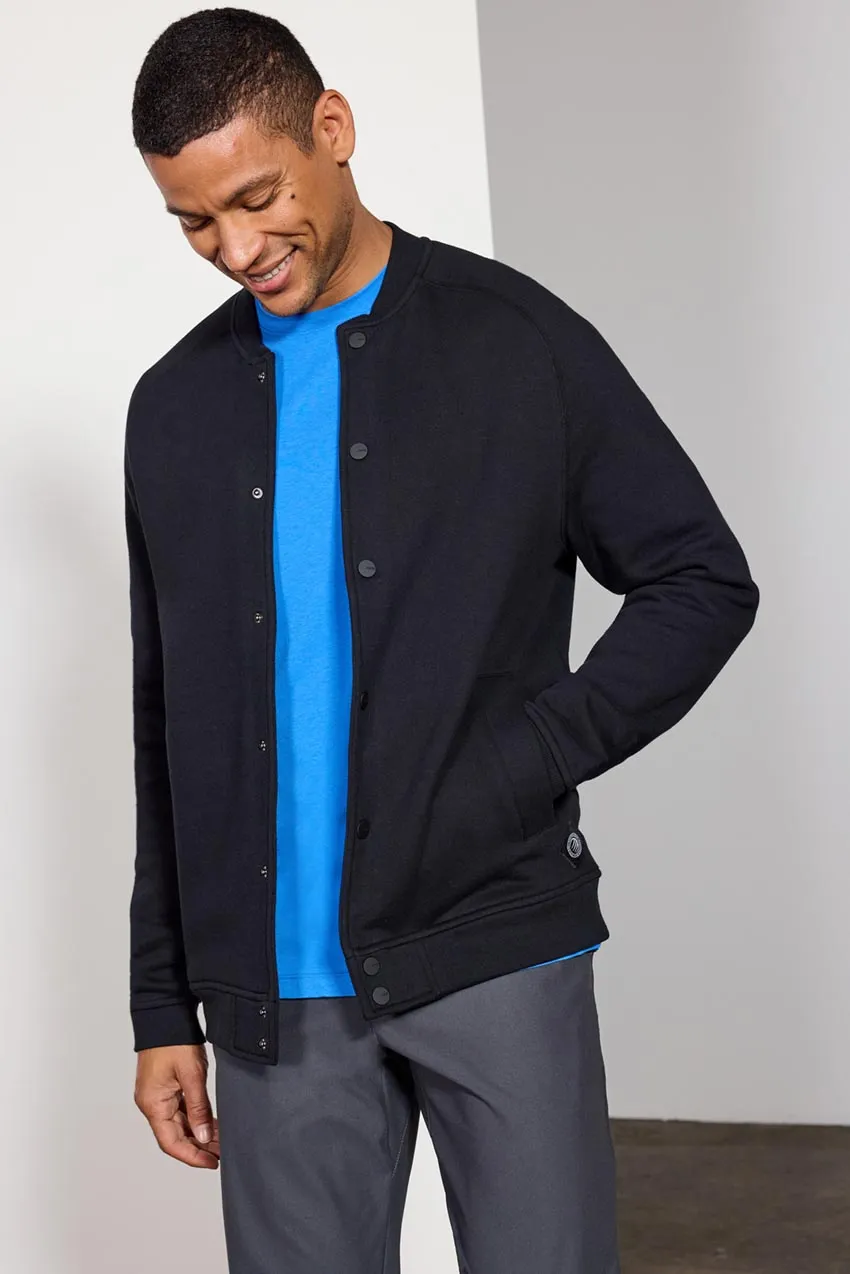 Comfort Men's Fleece Bomber Jacket - Black sold by MPG product image thumbnail 4