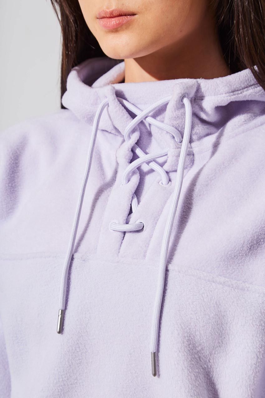 Avril Cropped Fleece Hoodie sold by MPG product image thumbnail 4