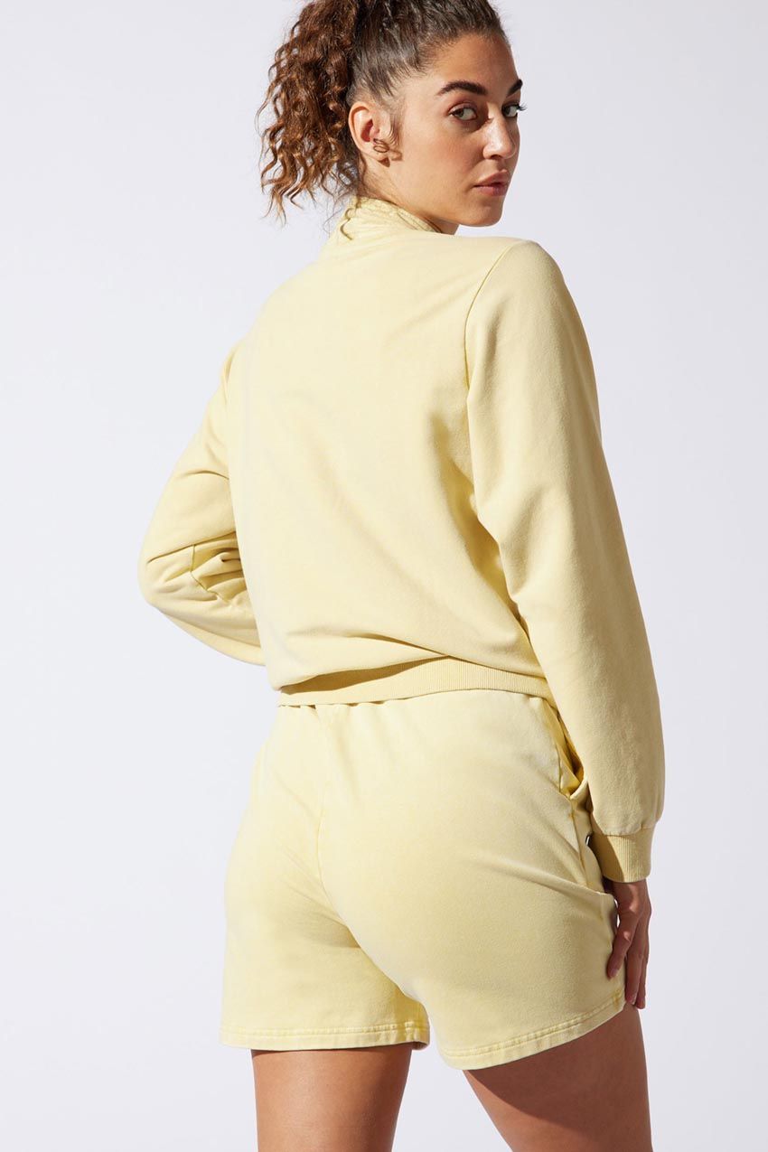 Ally 1/2 Zip Cropped Sweatshirt sold by MPG product image thumbnail 3