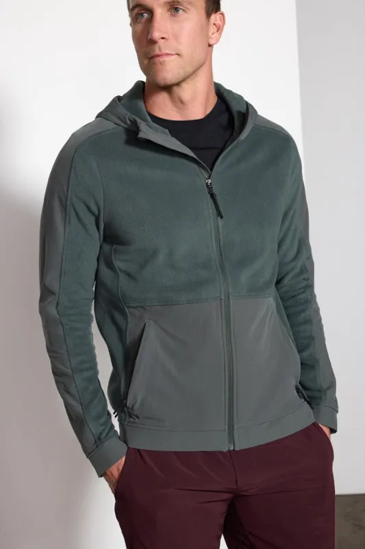 Venture Recycled Polyester Mixed Media Zip-Up Hoodie sold by MPG