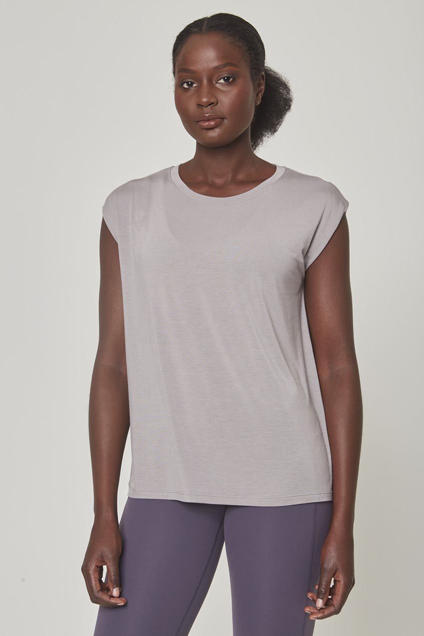 Breeze Tencel™ Modal Short Sleeve Shirt with Tacked Shoulder sold by MPG product image thumbnail 5