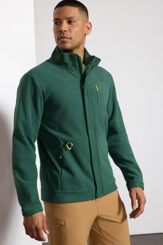Encore Fleece Jacket with Chest Pocket - Pine Needle sold by MPG