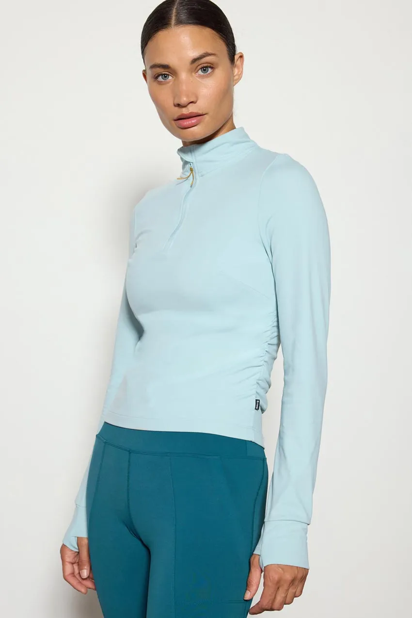 Forge Recycled Nylon Half-Zip Fitted Long Sleeve Top sold by MPG product image thumbnail 4