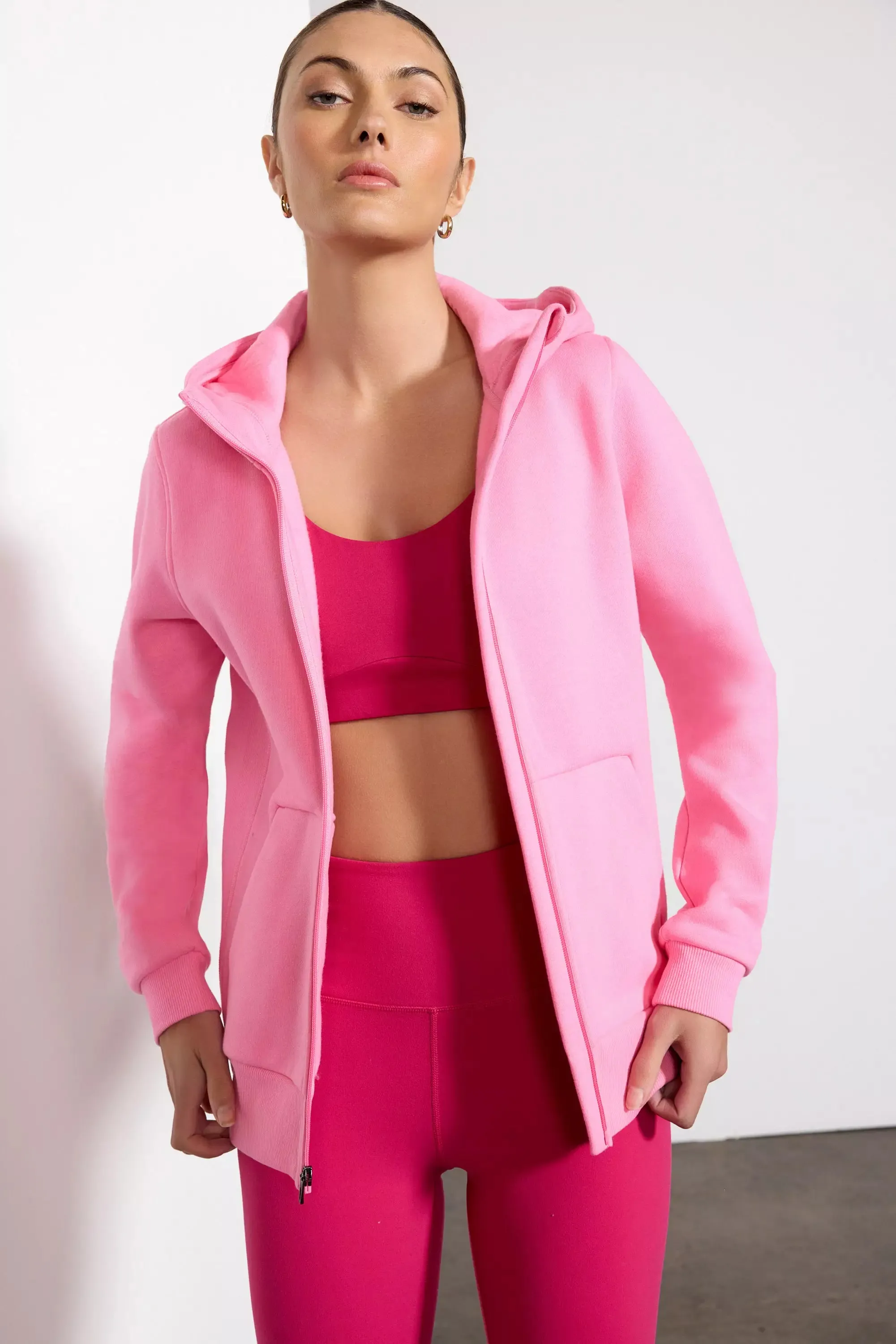 Comfort Fleece Zip-Up Hoodie - Sachet Pink sold by MPG product image thumbnail 4