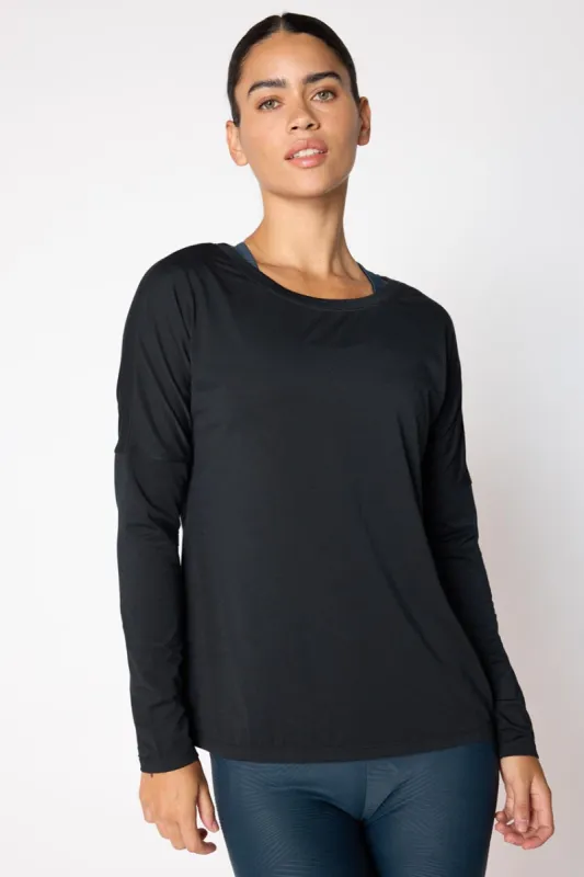 Dynamic Recycled Cover-Up Long Sleeve Top sold by MPG