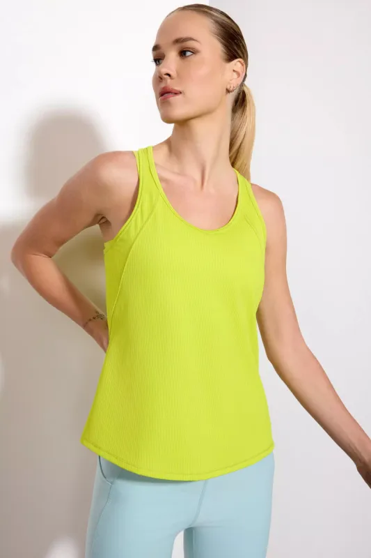 Vivid Racer Back Tank - Evening Primrose sold by MPG