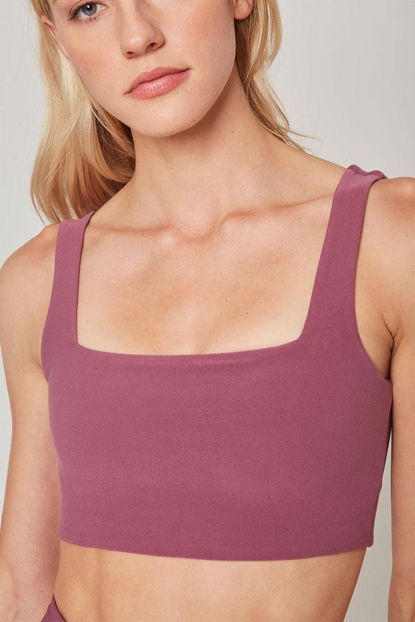 Explore Square Neck Light Support Sports Bra Peached sold by MPG product image thumbnail 5