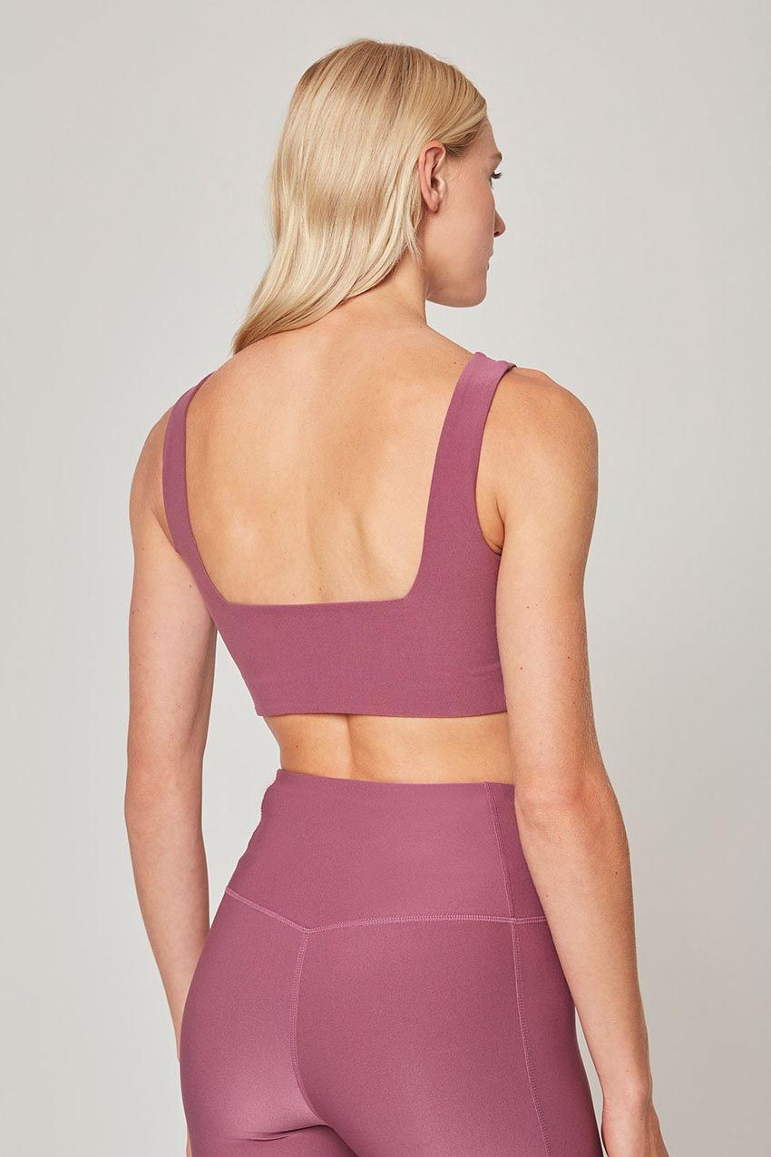 Explore Square Neck Light Support Sports Bra Peached sold by MPG product image thumbnail 2