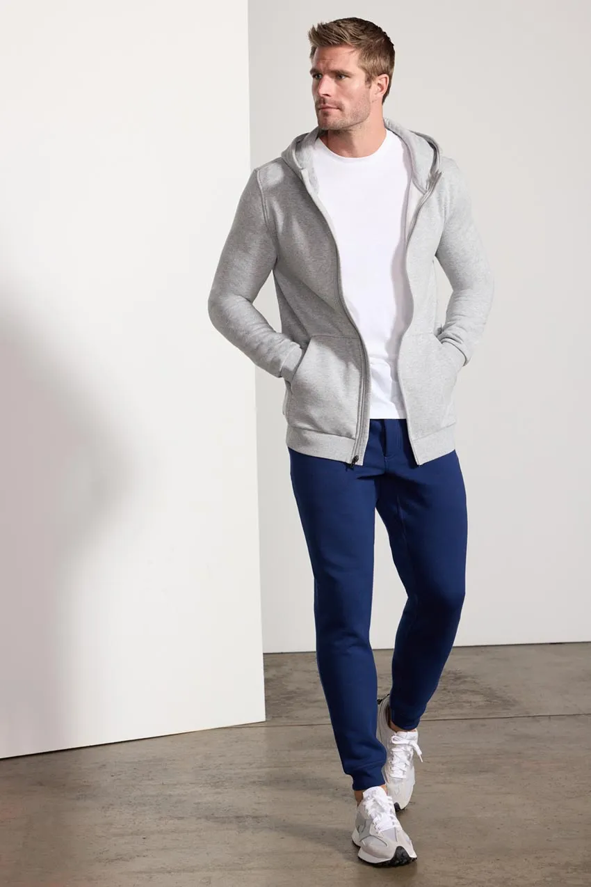 Comfort Men's Fleece Zip-Up Hoodie - Htr Concrete sold by MPG product image thumbnail 2