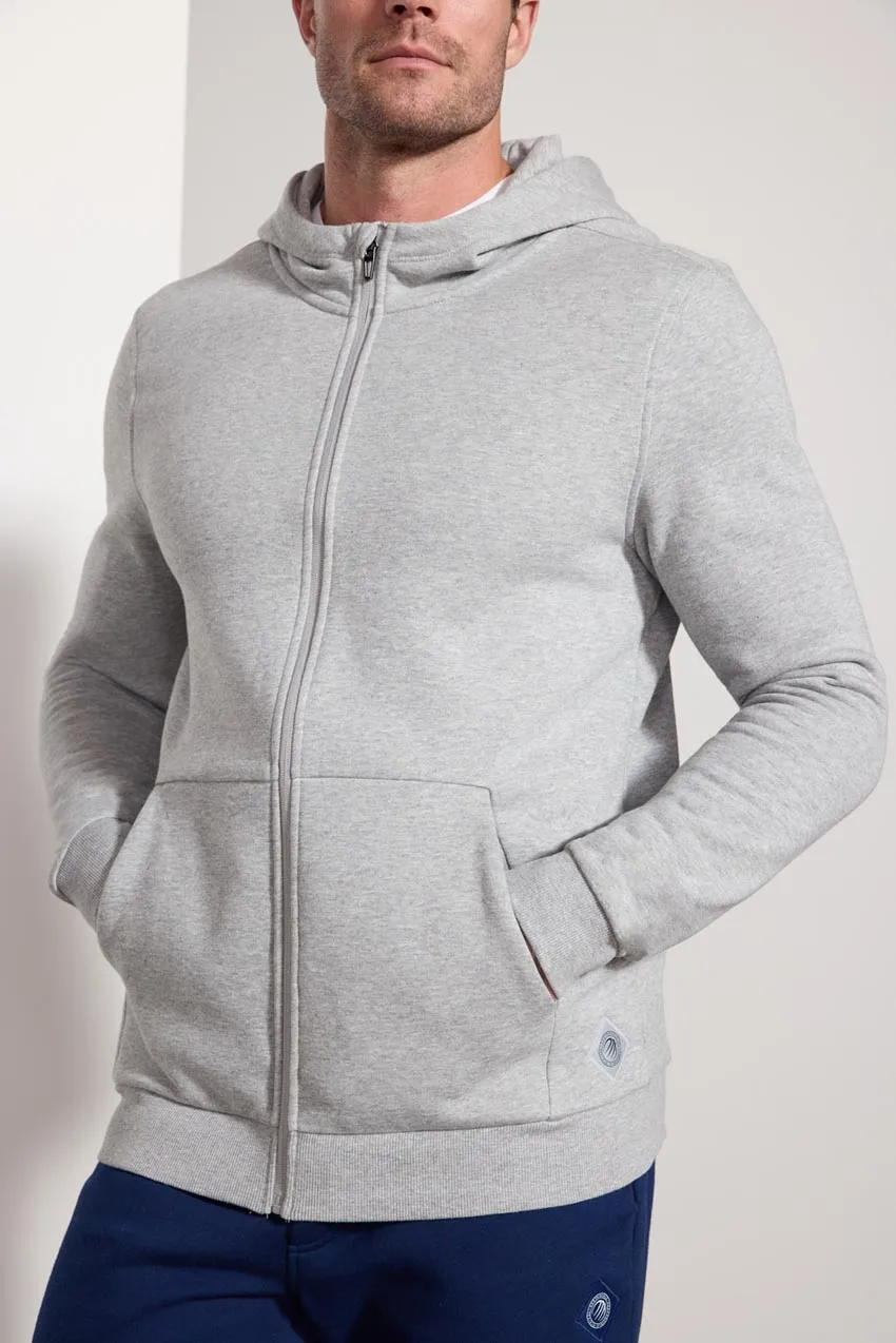 Comfort Men's Fleece Zip-Up Hoodie - Htr Concrete sold by MPG product image thumbnail 5
