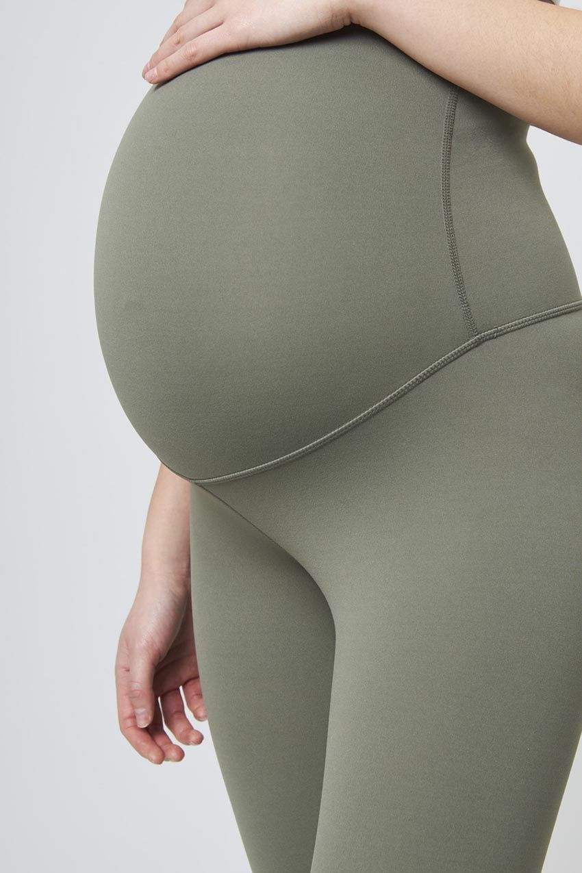 Vital Recycled Nylon High-Waisted Maternity Legging 26" Peached sold by MPG product image thumbnail 5