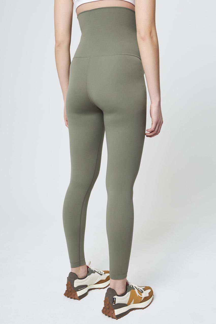 Vital Recycled Nylon High-Waisted Maternity Legging 26" Peached sold by MPG product image thumbnail 3