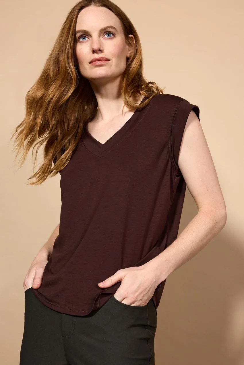 Dynamic Recycled Polyester V-Neck Cap Sleeve T-Shirt – Sale sold by MPG product image thumbnail 4