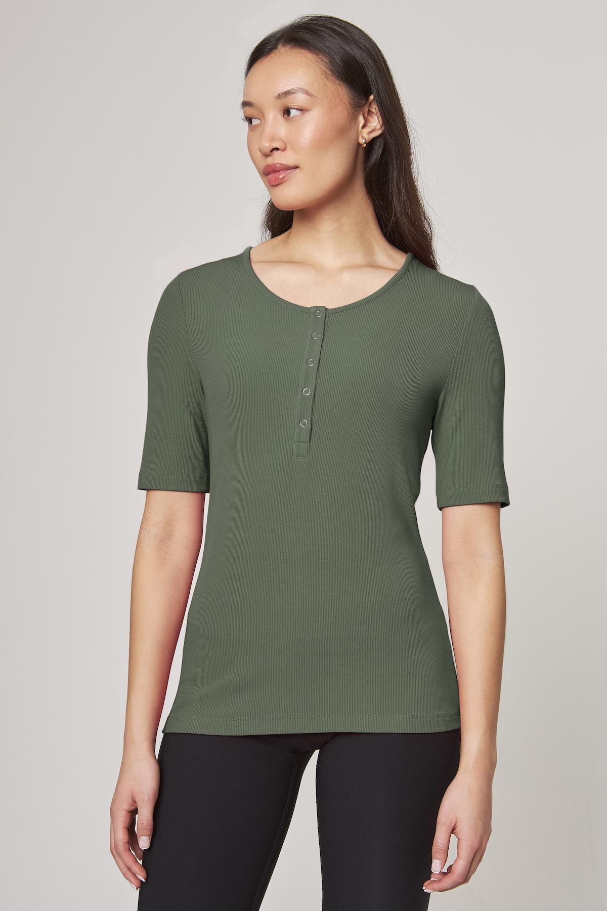Women’s Short Sleeve Henley sold by MPG product image thumbnail 5