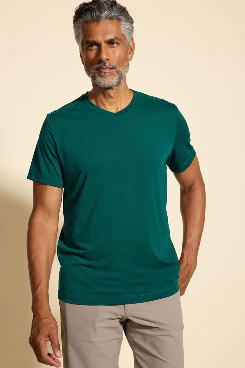Dynamic Recycled Polyester V-Neck Tee sold by MPG