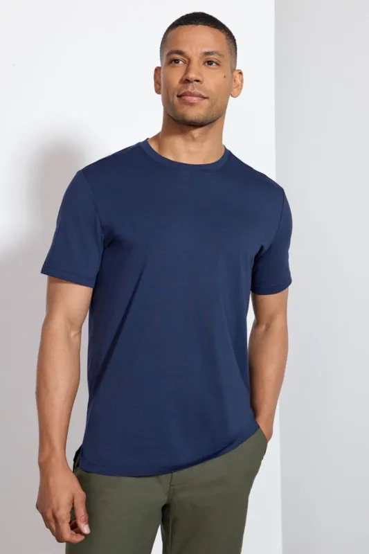Pima Cotton Tee - Deep Navy sold by MPG