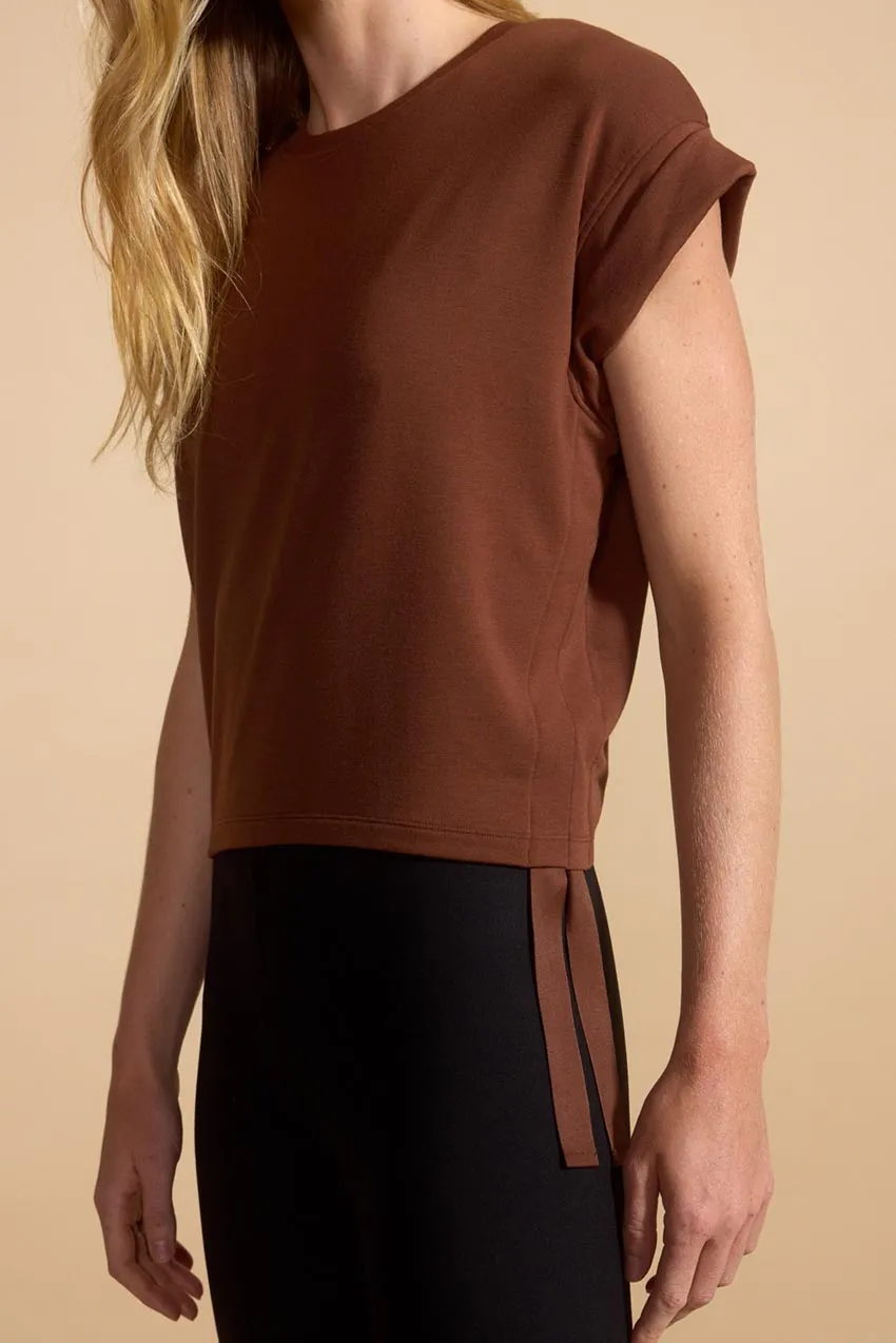 Serene Recycled Polyester TENCEL™ Modal Side Cord Sleeveless Sweatshirt sold by MPG product image thumbnail 5