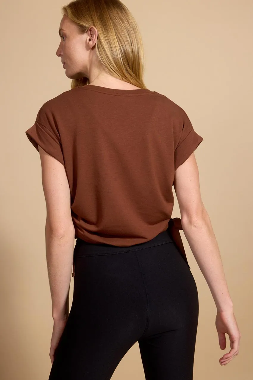Serene Recycled Polyester TENCEL™ Modal Side Cord Sleeveless Sweatshirt sold by MPG product image thumbnail 3