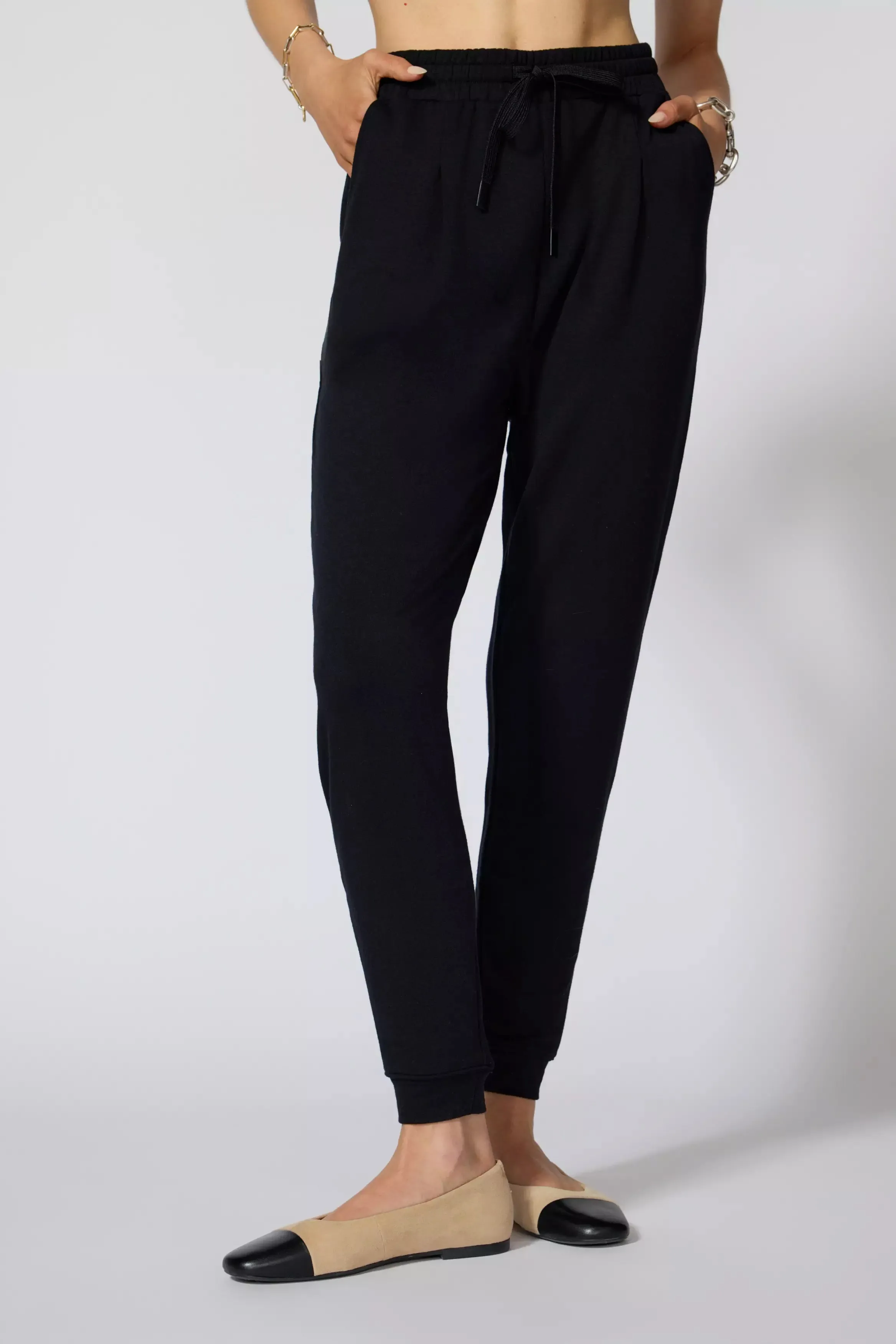 Serene TENCEL™ High-Waisted 26.5" Pleated Jogger sold by MPG