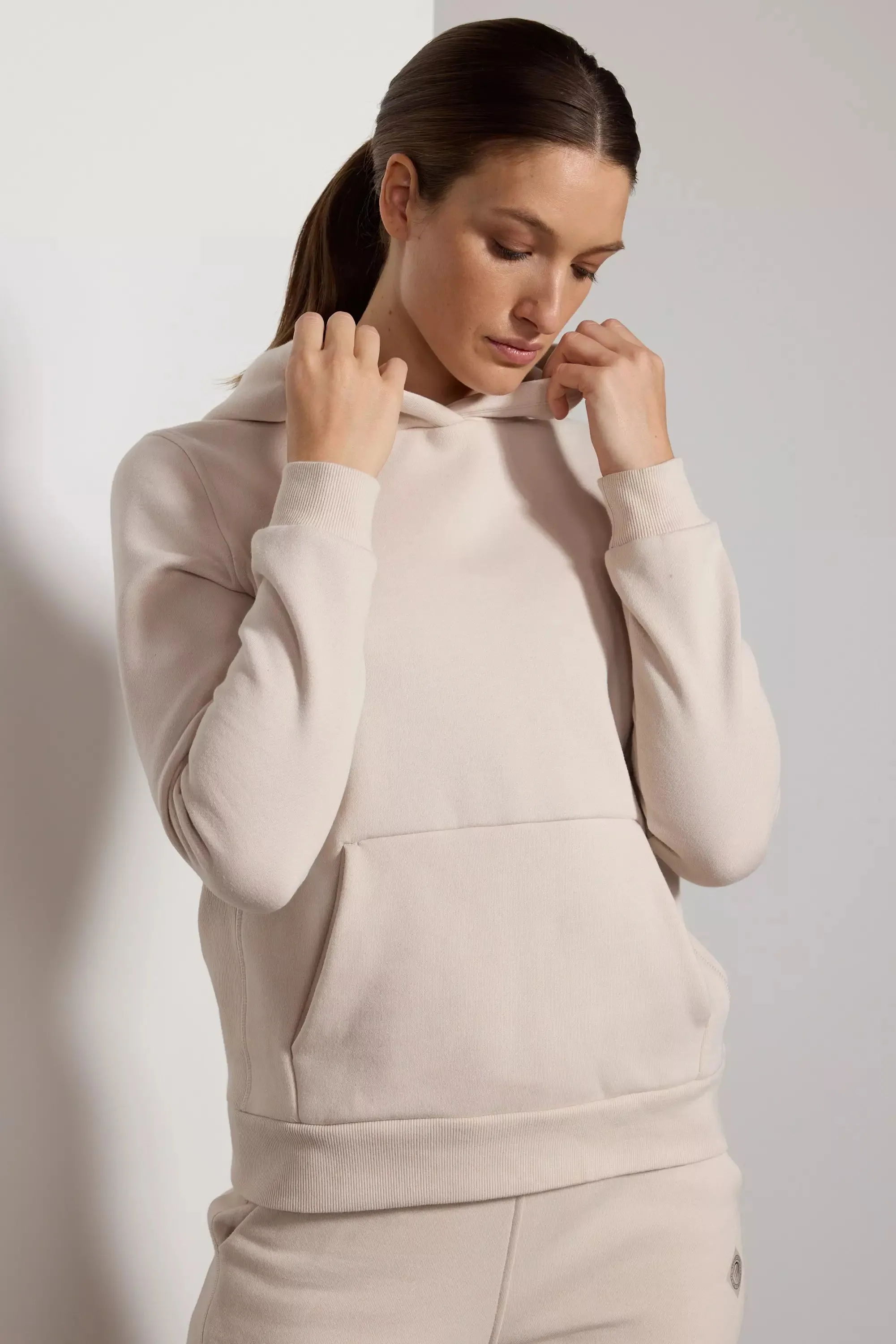 Comfort Fleece Pullover Hoodie - Stone sold by MPG product image thumbnail 4