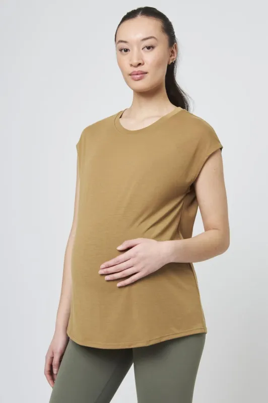 Dynamic Recycled Polyester Relaxed Short Sleeve Maternity T-Shirt sold by MPG