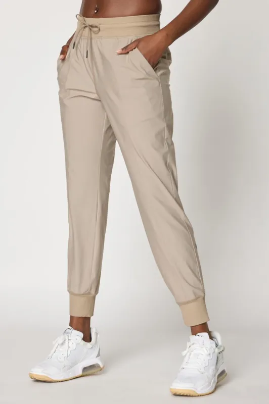 Adapt Recycled Polyester High-Waisted Drawcord Jogger 28” made by MPG