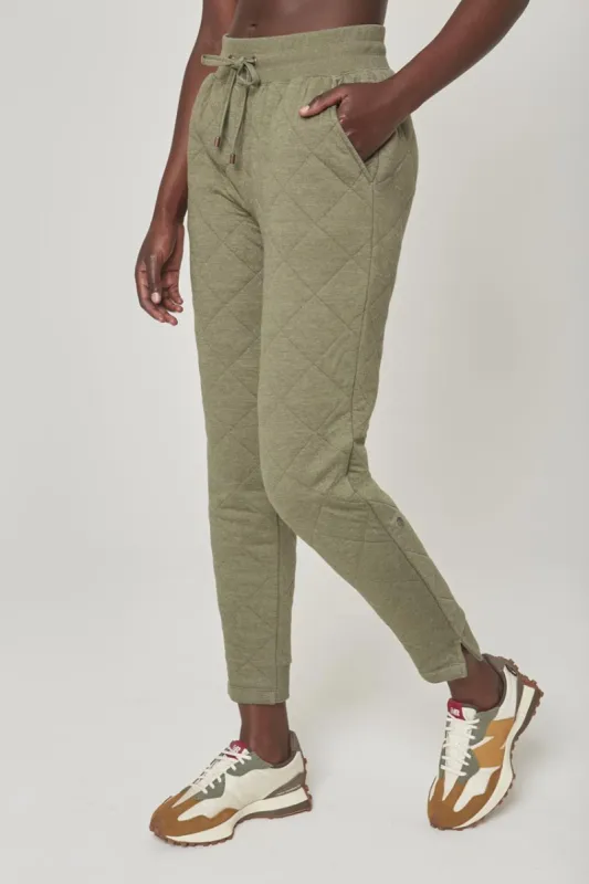 Aspire High-Waisted 27" Slim Leg Quilted Pant sold by MPG